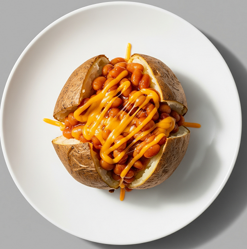 Baked Potato With Baked Beans 