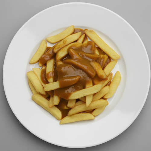 Chips & Curry Sauce 