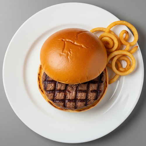 Hamburger Roll With Chips 